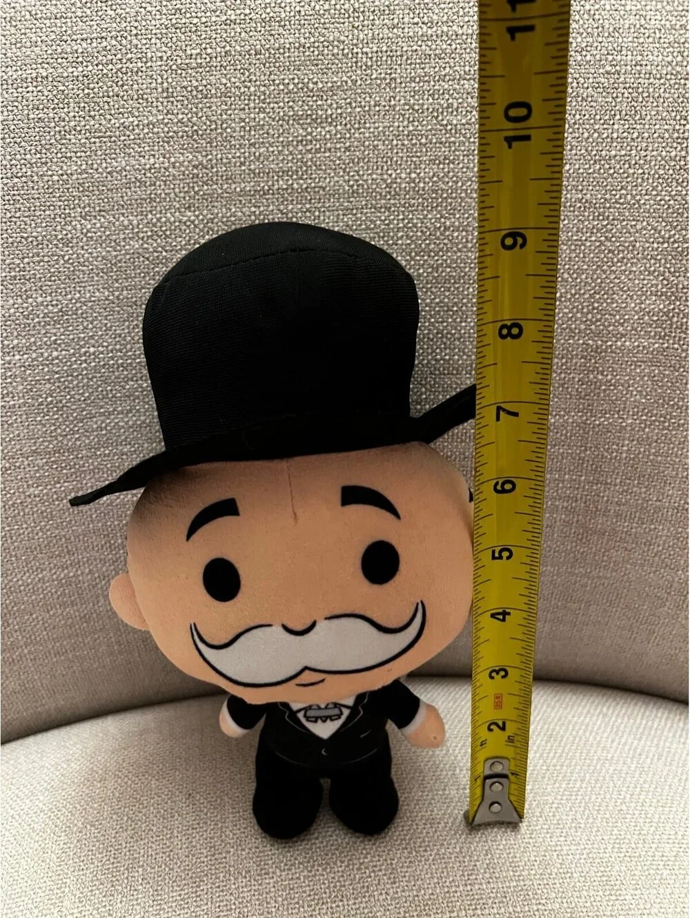 Classic board game Mr. Monopoly Rich Uncle Pennybags Banker Plush Toy Black tux
